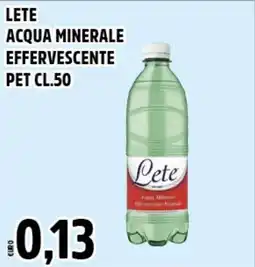 Big Food Lete acqua minerale effervescente pet offerta