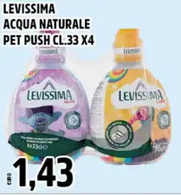 Big Food Levissima acqua naturale pet push offerta