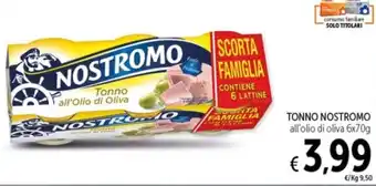 Spazio Conad Tonno Nostromo all'olio di oliva offerta