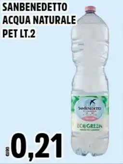 Big Food Sanbenedetto acqua naturale pet offerta