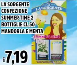 Big Food La sorgente confezione summer time 2 bottiglie mandorla e menta offerta