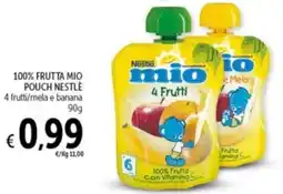 Spazio Conad 100% frutta mio pouch NESTLE offerta