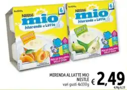 Spazio Conad Merenda al latte mio NESTLE offerta