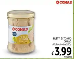 Spazio Conad Filetti di tonno CONAD offerta