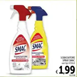 Spazio Conad Sgrassatore spray SMAC vari tipi offerta