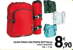 Spazio Conad Zaino frigo con porta bottigli colori assortiti offerta