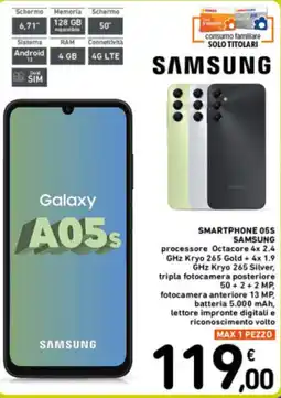 Spazio Conad Samsung Smartphone 05S offerta