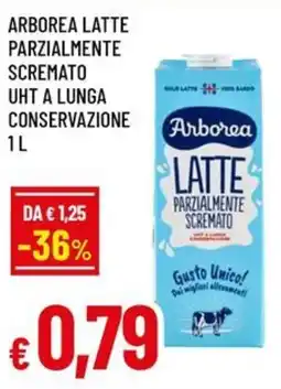 A&O Arborea latte parzialmente scremato uht a lunga conservazione offerta