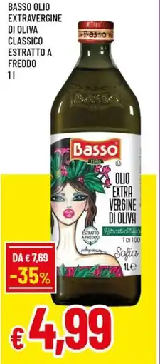 A&O Basso olio extravergine di oliva classico estratto a freddo offerta