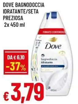 Dove bagnodoccia idratante/seta preziosa