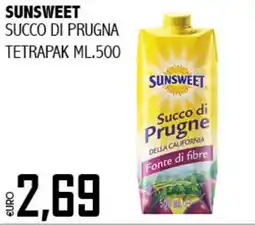 Big Food Sunsweet succo di prugna tetrapak offerta
