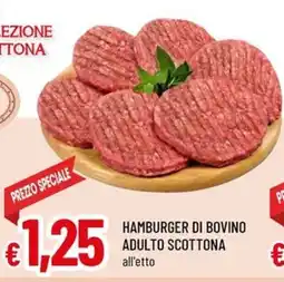 A&O Hamburger di bovino adulto scottona offerta
