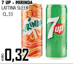 Big Food 7 up - mirinda lattina sleek offerta