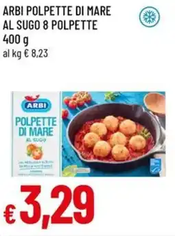 A&O Arbi polpette di mare al sugo 8 polpette offerta
