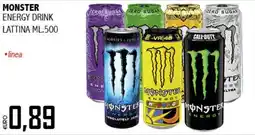 Big Food Monster energy drink lattina offerta