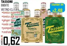 Big Food Tassoni bibite vetro offerta