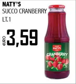 Big Food Naty's succo cranberry offerta