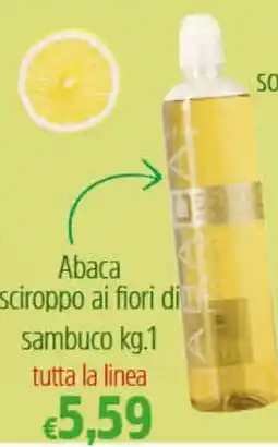 Big Food Abaca sciroppo ai fiori di sambuco offerta