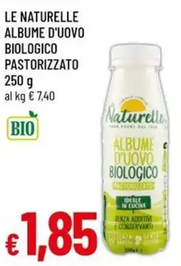 A&O LE NATURELLE albume d'uovo biologico pastorizzato offerta