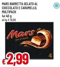 A&O MARS barretta gelato al cioccolato e caramello, multipack offerta