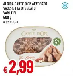 A&O Algida carte d'or affogato vaschetta di gelato vari tipi offerta