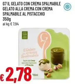 A&O G7 il gelato con crema spalmabile gelato alla crema con crema spalmabile al pistacchio offerta