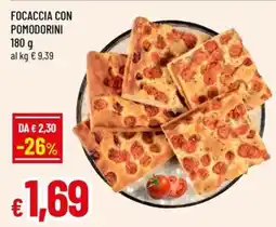 A&O Focaccia con pomodorini offerta