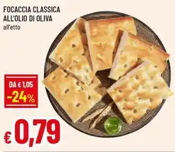 Focaccia classica all'olio di oliva