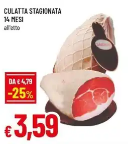 A&O Culatta stagionata 14 MESI offerta