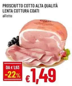 A&O Prosciutto cotto alta qualità lenta cottura COATI offerta