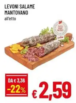 A&O Levoni salame mantovano offerta