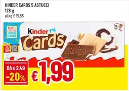 Kinder cards 5 astucci