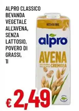 A&O Alpro classico bevanda vegetale all'avena, senza lattosio, povero di grassi offerta