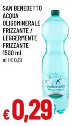 A&O San benedetto acqua oligominerale frizzante / leggermente frizzante offerta