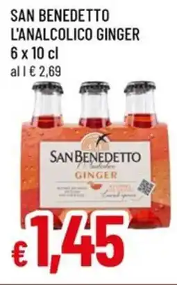 A&O San benedetto l'analcolico ginger offerta