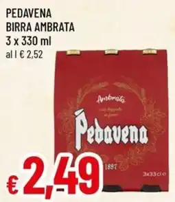 A&O Pedavena birra ambrata offerta