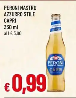 A&O Peroni nastro azzurro stile capri offerta