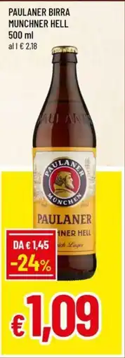 A&O Paulaner birra munchner hell offerta