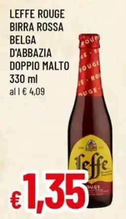 A&O Leffe rouge birra rossa belga d'abbazia doppio malto offerta