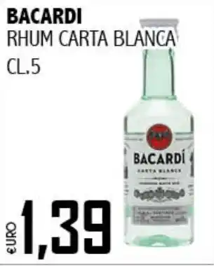 Big Food Bacardi rhum carta blanca offerta