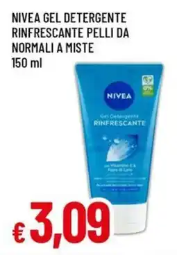 A&O Nivea gel detergente rinfrescante pelli da normali a miste offerta