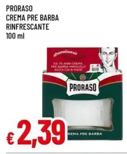 A&O Proraso crema pre barba rinfrescante offerta