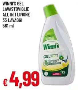 A&O Winni's gel lavastoviglie all in 1 limone offerta