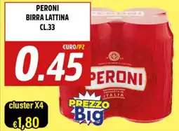 Big Food Peroni birra lattina offerta