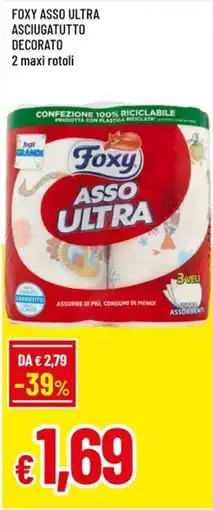 A&O FOXY ASSO ULTRA ASCIUGATUTTO DECORATO offerta