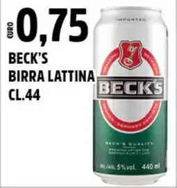 Big Food Beck's birra lattina offerta