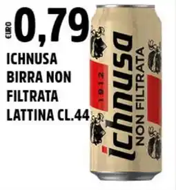 Big Food Ichnusa birra non filtrata lattina offerta