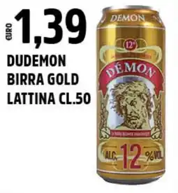 Big Food Dudemon birra gold lattina offerta