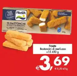 Deco Supermercati Frosta Bastoncini di merluzzo x15 offerta