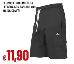 A&O Bermuda uomo in felpa leggera con tasconi you young coveri offerta